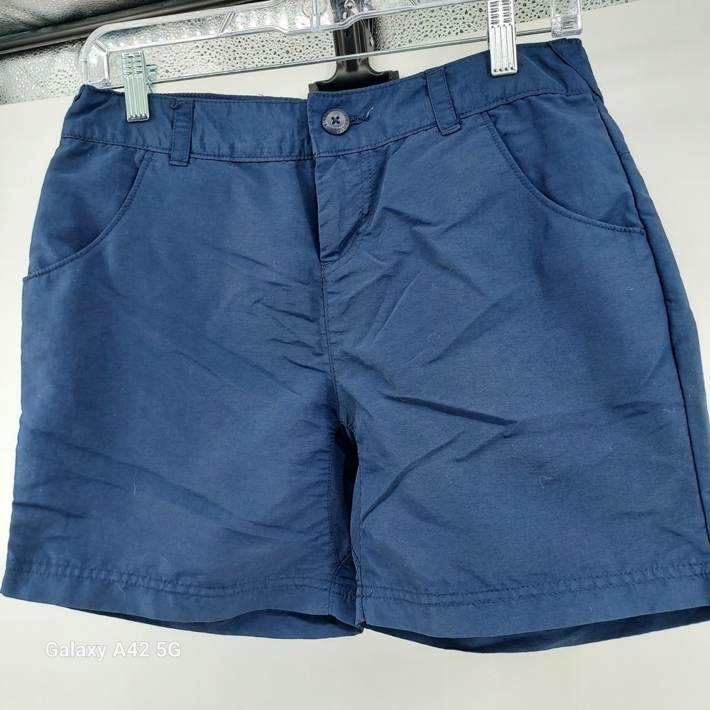 Columbia‎ PFG Womens Navy Blue Fishing Shorts Size 4 Performance Hiking Outdoor